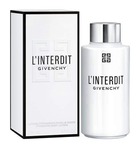 l interdit givenchy body lotion|Givenchy perfume l'interdit price.